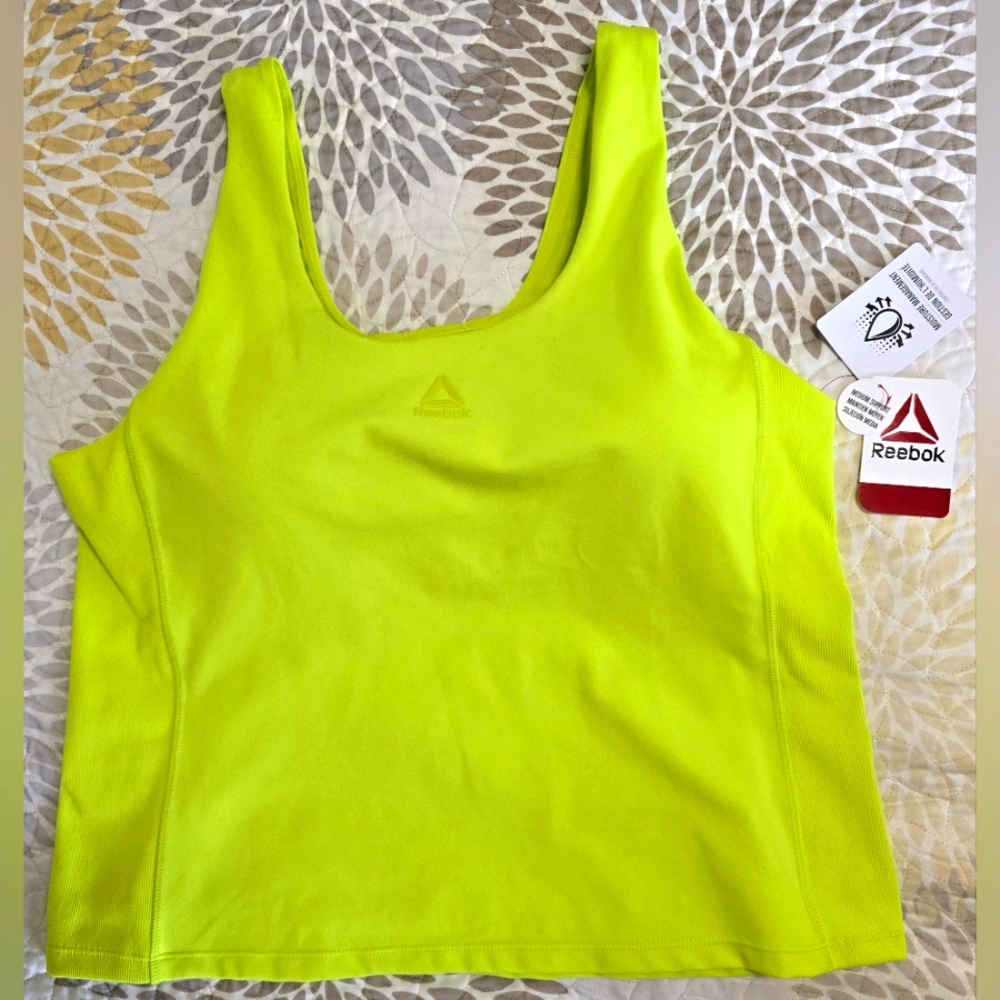 Reebok Neon Yellow Tank Top